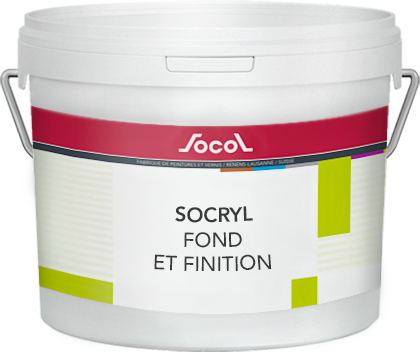 Pot de Socryl de fond & finition mat